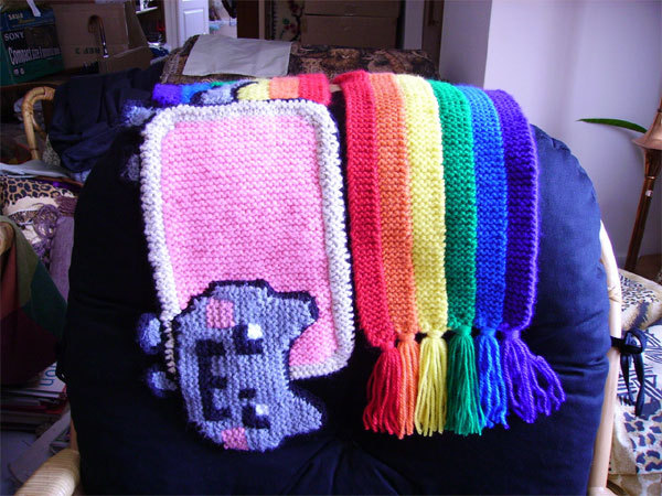 Photo of Nyan Cat Scarf for fans of Nyan Cat. 