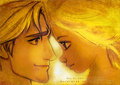 Rapunzel and Flynn  - disney-princess fan art