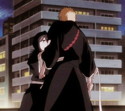 Rukia and Ichigo in episode 342