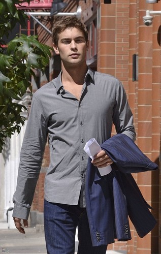 Chace - Gossip Girl - Behind the Scenes - August 30, 2011