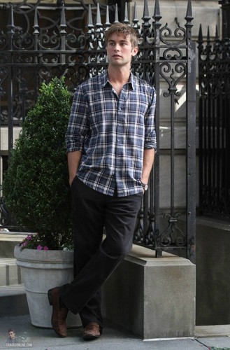  Chace - Gossip Girl - Behind the Scenes, Upper East Side - July 13, 2011