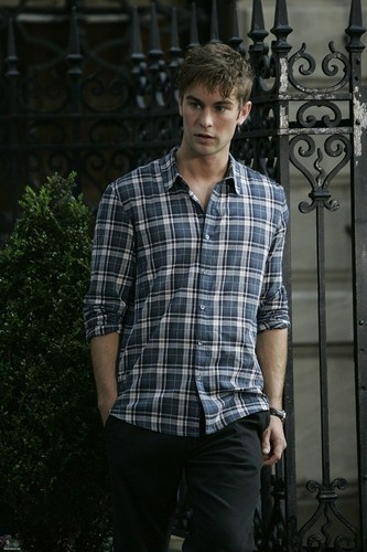 Chace - Gossip Girl - Behind the Scenes, Upper East Side - July 13, 2011