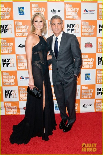  George Clooney & Stacy Keibler: Premiere Pair!