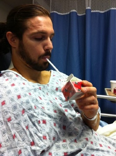  John Morrison in the hospital after surgery
