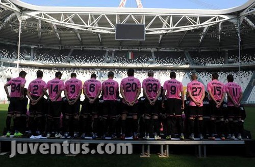 Juventus 2011-2012 photo shoot at new stadium