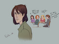 Katniss, Gale, and Peeta-Cartoons - the-hunger-games photo