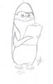 My sketchy Kowalski - penguins-of-madagascar fan art