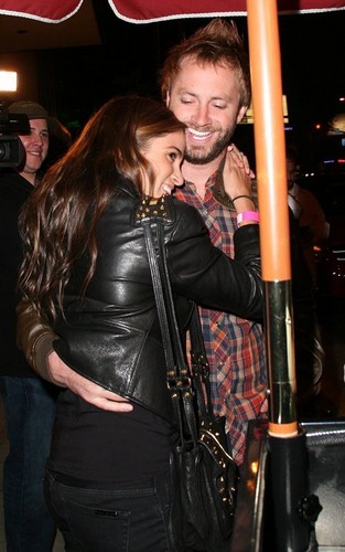Nikki Reed and Paul MacDonald at Trousdale nightclub in West Hollywood, CA (October 18).