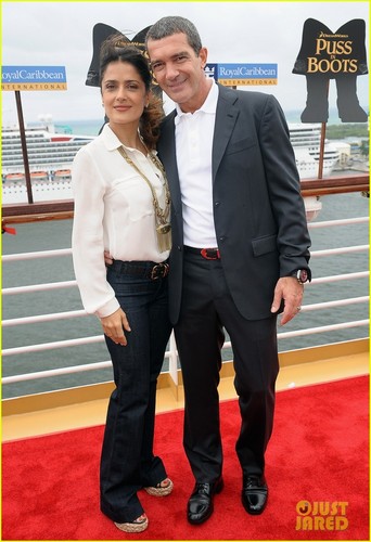 Salma Hayek: 'Puss in Boots' Cruise Ship Premiere!