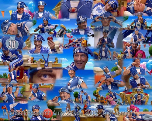  lazytown sportacus collage