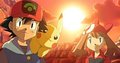 Ash and May - pokemon photo