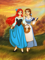 Ariel and Belle - disney-princess fan art