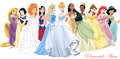 Disney Princess with Giselle in wedding gown - disney-princess photo