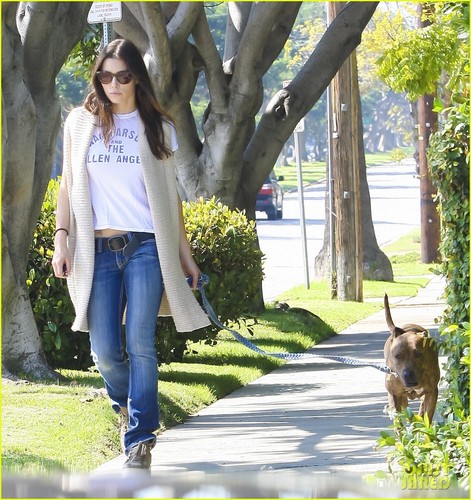 Jessica Biel Takes a Walk with Tina