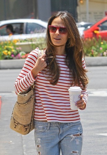 Jordana - Leaving a hair salon in Los Angeles, CA, jun 21. 2011