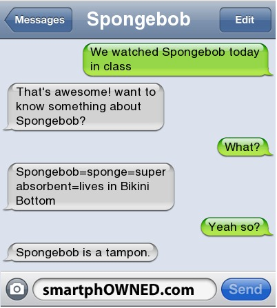  Spongebob Tamponpants.