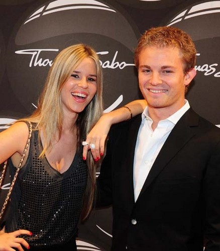  Vivian Sibold and Nico Rosberg