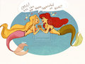 Ariel and Rapunzel  - disney-princess fan art