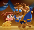 Belle and The Beast CHIBI - walt-disney-characters fan art