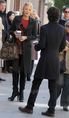  Blake Lively seen around on the Gossip Girl Set in NY, Oct 25