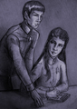 Commander and Cadet - spock-and-uhura fan art