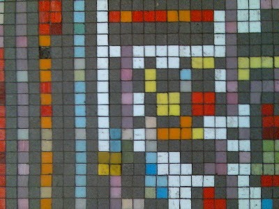 Eduardo Paolozzi - mosaic at tottenham court road tube station