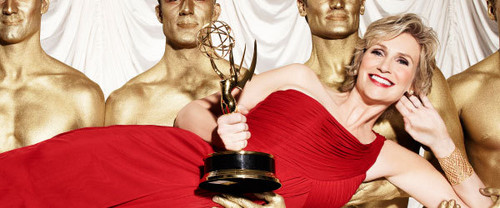 Jane Lynch winning an Emmy!