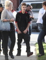 Justin shooting a commercial Friday with his new look :) - justin-bieber photo