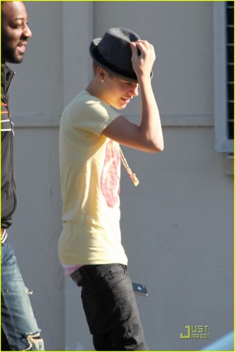 Justin visits to Power  in Los Angeles