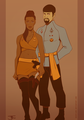 Mirror Spock and Uhura - spock-and-uhura fan art