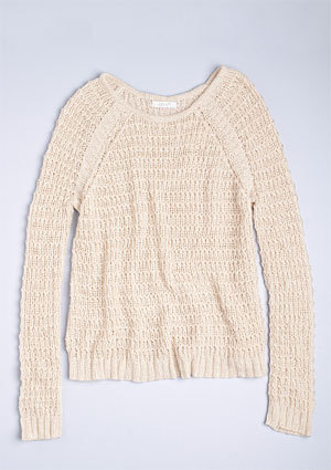  Open-Stitch Sweater
