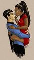 Spock and Uhura - Meskarau - spock-and-uhura fan art