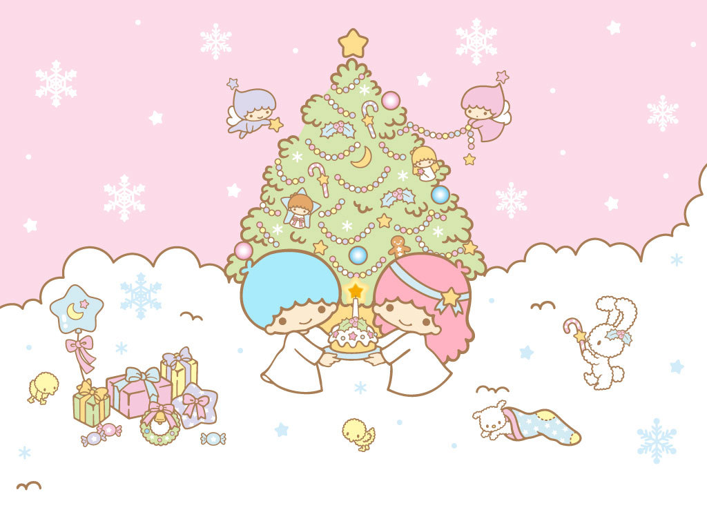 クリスマス リトルツインスターズ Little Twin Stars キキララ Pcデスクトップ壁紙 画像集 Naver まとめ