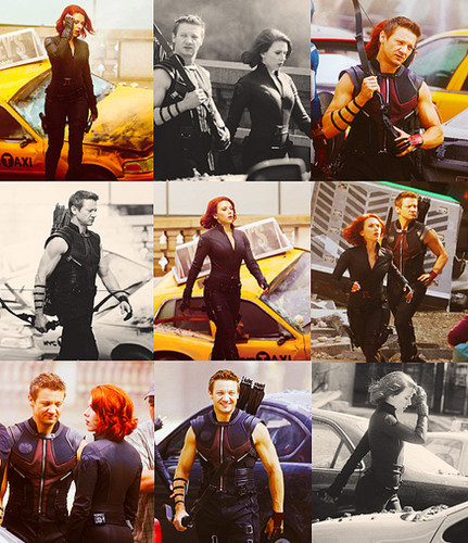  Hawkeye & Black Widow <3