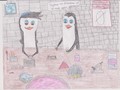 Something I did for school - penguins-of-madagascar fan art