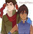 korra and mako - avatar-the-last-airbender photo
