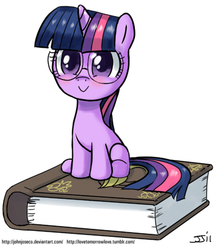  Filly Twilight with glasses