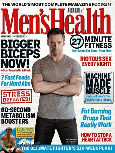  "Hugh Covers Time Out Sydney; Men’s Fitness"".
