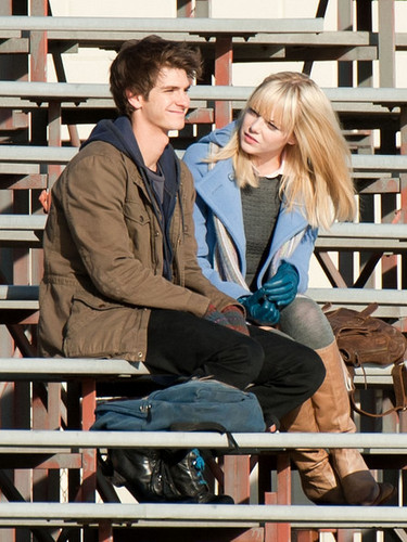 Andrew Garfield and Emma Stone Film in LA