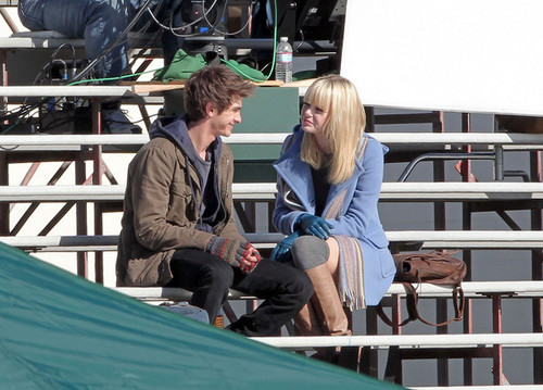 Andrew Garfield and Emma Stone Film in LA