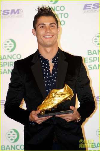 Cristiano Ronaldo Receives The 2011 Golden Shoe