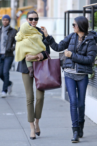 Miranda Kerr and Flynn in NYC