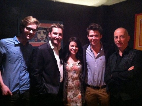  Paul with Cameron Mitchell, Lindsay Pearce, Damian McGinty and Dave Cook at the El Rey Theater in LA
