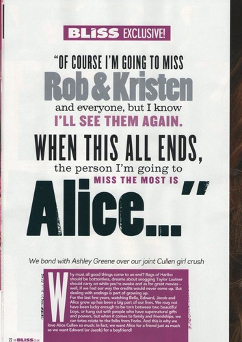  Scans: New Ashley Interview in the UK's Bliss Magazine [Dec 2011]