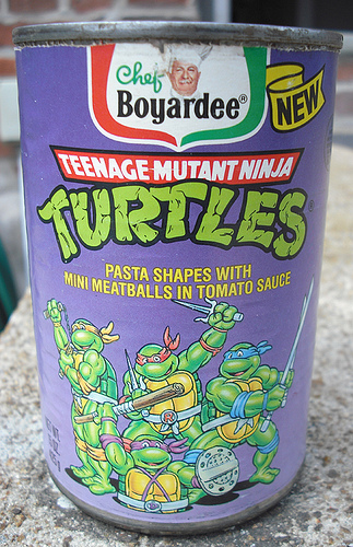  Ninja Turtles pasta, tambi