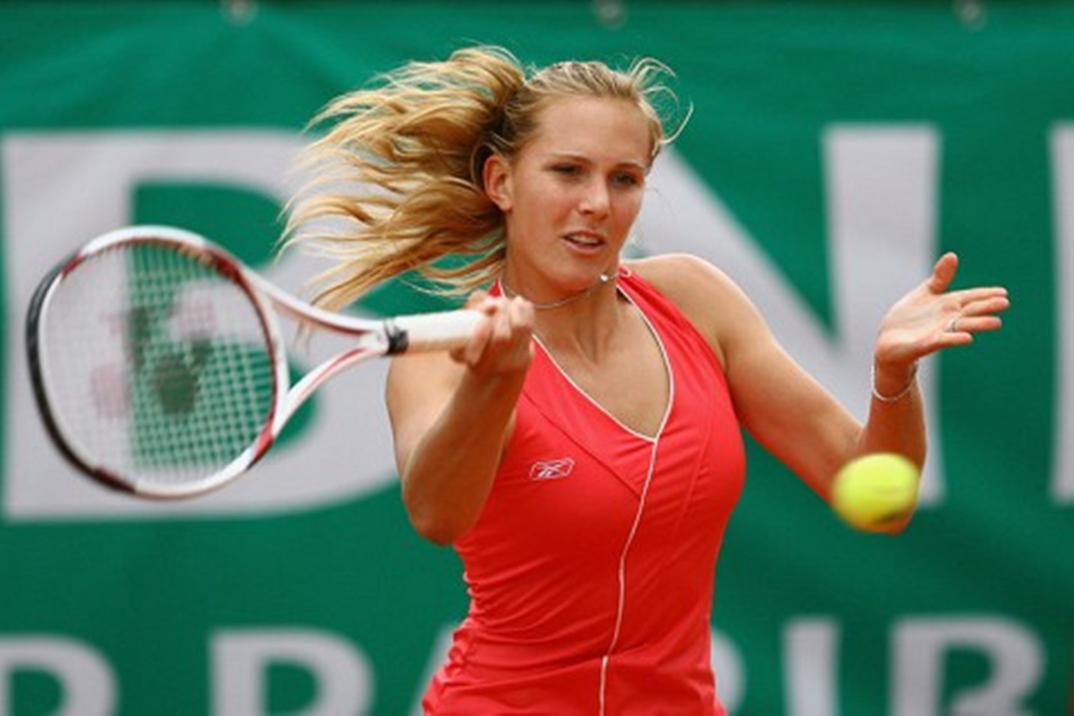 Photo of Nicole Vaidisova sexy for fans of Tennis. 