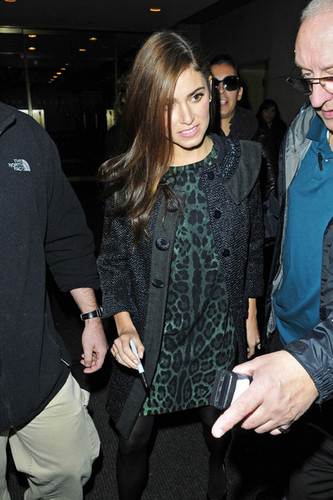 Nikki Reed arrives at NBC Studios in New York City for an appearance on the "Today" show