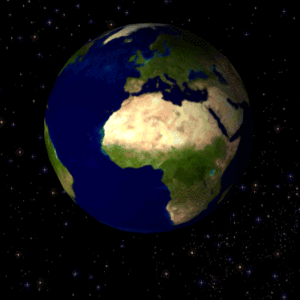 earth rotating