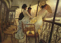 victorian painting - vintage photo