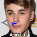 shave it..the boy grows  - justin-bieber photo